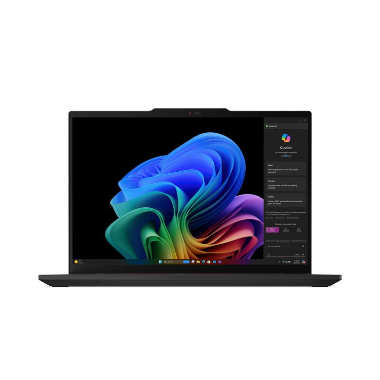 LENOVO ThinkPad T14s Gen 6 (Snapdragon) Copilot+ PC X1E-78-100 Laptop 35,6 cm (14") WUXGA 32 GB LPDDR5x-SDRAM 1 TB SSD Wi-Fi 7 (802.11be) Windows 11 Pro Black French (21N10000CA) - Cartouches Certifiees