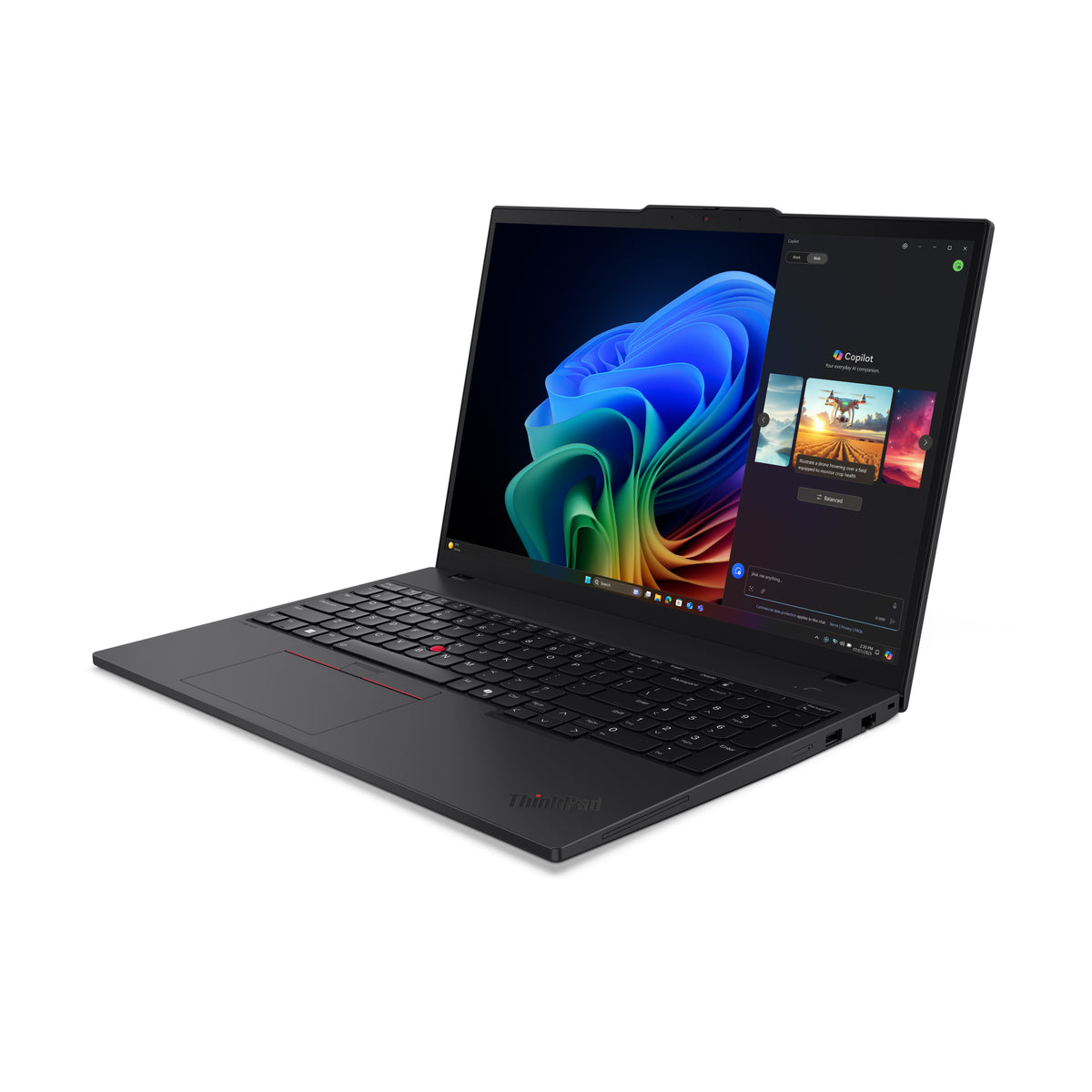 LENOVO ThinkPad T16 Gen 4 (AMD) Copilot+ PC AMD Ryzen AI 5 PRO 340 Laptop 40,6 cm (16") WUXGA 16 GB DDR5-SDRAM 256 GB SSD Wi-Fi 7 (802.11be) Windows 11 Pro Black French (21QN0045CA) - Cartouches Certifiees