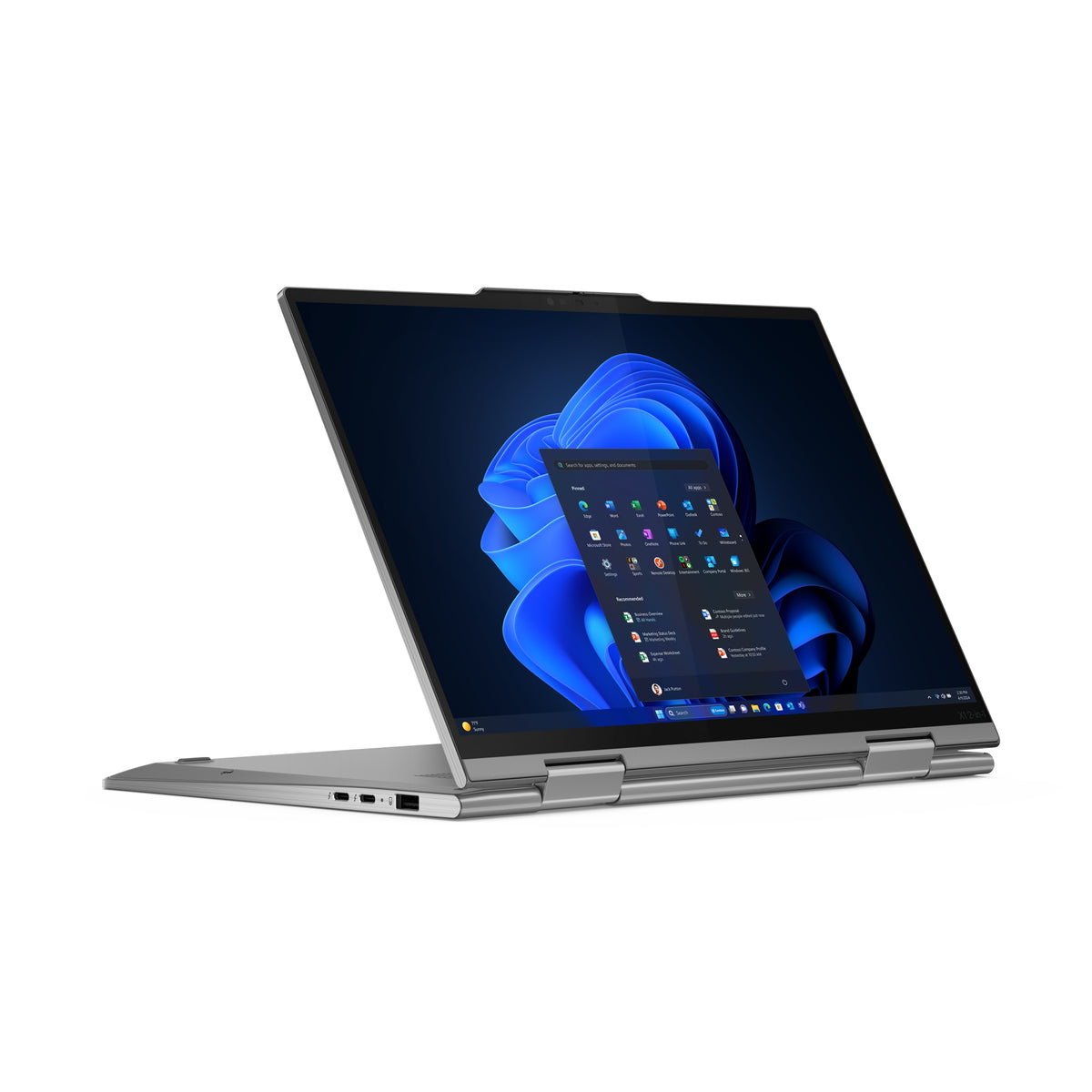 LENOVO ThinkPad X1 2-in-1 Gen 9 Intel Core Ultra 7 155U Hybrid (2-in-1) 35,6 cm (14") Touchscreen WUXGA 16 GB 512 GB SSD Wi-Fi 6E (802.11ax) Windows 11 Pro Grey French (21KE005UCA) - Cartouches Certifiees