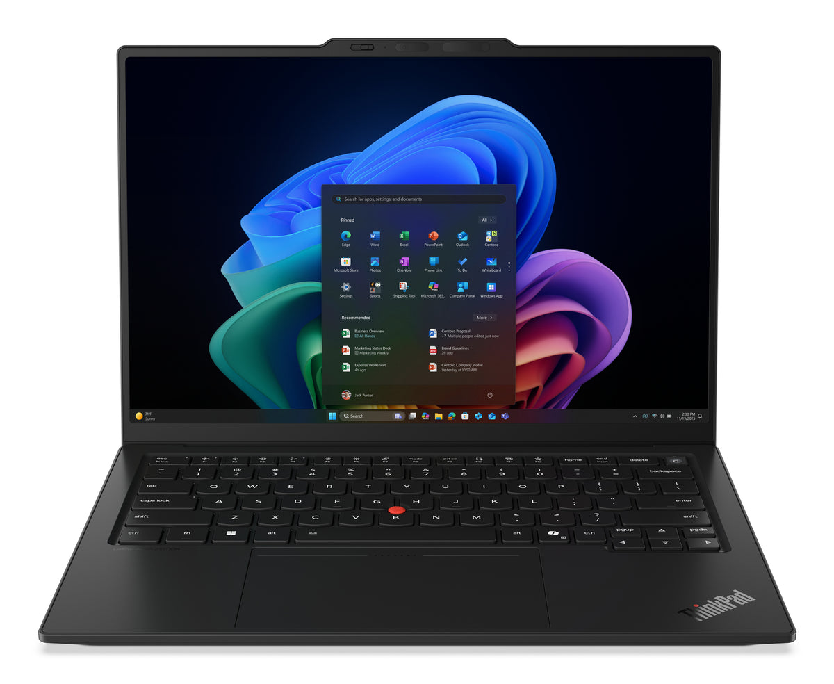 LENOVO ThinkPad X1 Carbon Gen 14 Aura Edition Copilot+ PC Intel Core Ultra 7 365 Laptop 35,6 cm (14") 2.8K 32 GB LPDDR5x-SDRAM 512 GB SSD Wi-Fi 7 (802.11be) Windows 11 Pro Black English (21V7006FUS) - Cartouches Certifiees
