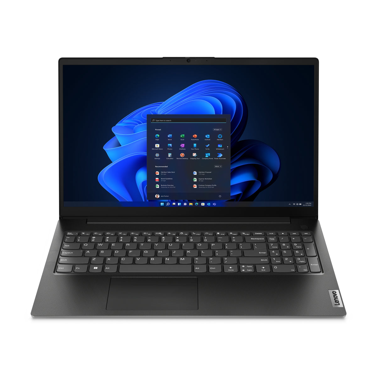 LENOVO V15 G4 AMN AMD Ryzen™ 5 7520U Laptop 39,6 cm (15.6") Full HD 8 GB LPDDR5-SDRAM 256 GB SSD Wi-Fi 6 (802.11ax) Windows 11 Pro Black (83CQ001NUS) - Cartouches Certifiees