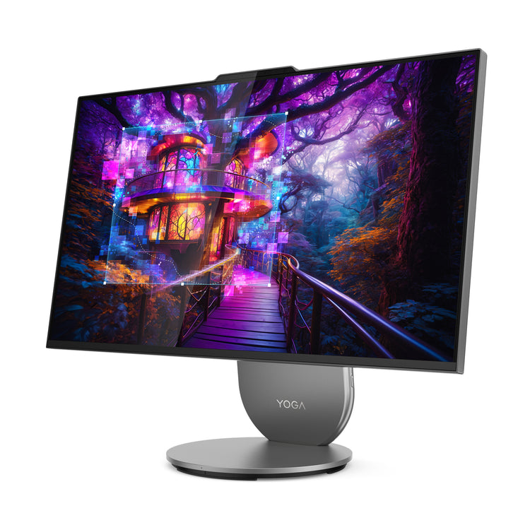 LENOVO Yoga AIO 27IAH10 Intel Core Ultra 7 255H 68,6 cm (27") 2560 x 1440 pixels All-in-One PC 16 GB LPDDR5x-SDRAM 1 TB SSD Windows 11 Home Wi-Fi 7 (802.11be) Grey (F0J20002US) - Cartouches Certifiees