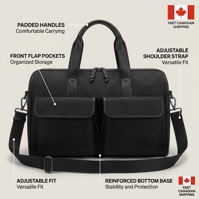 Madison Duffle Bag DUF2712BU-BLACK - Cartouches Certifiees