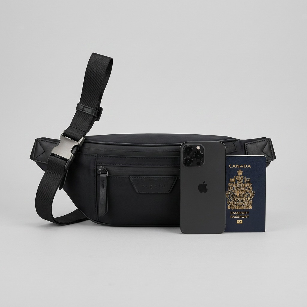 Madison Money Belt MBT2714BU-BLACK - Cartouches Certifiees