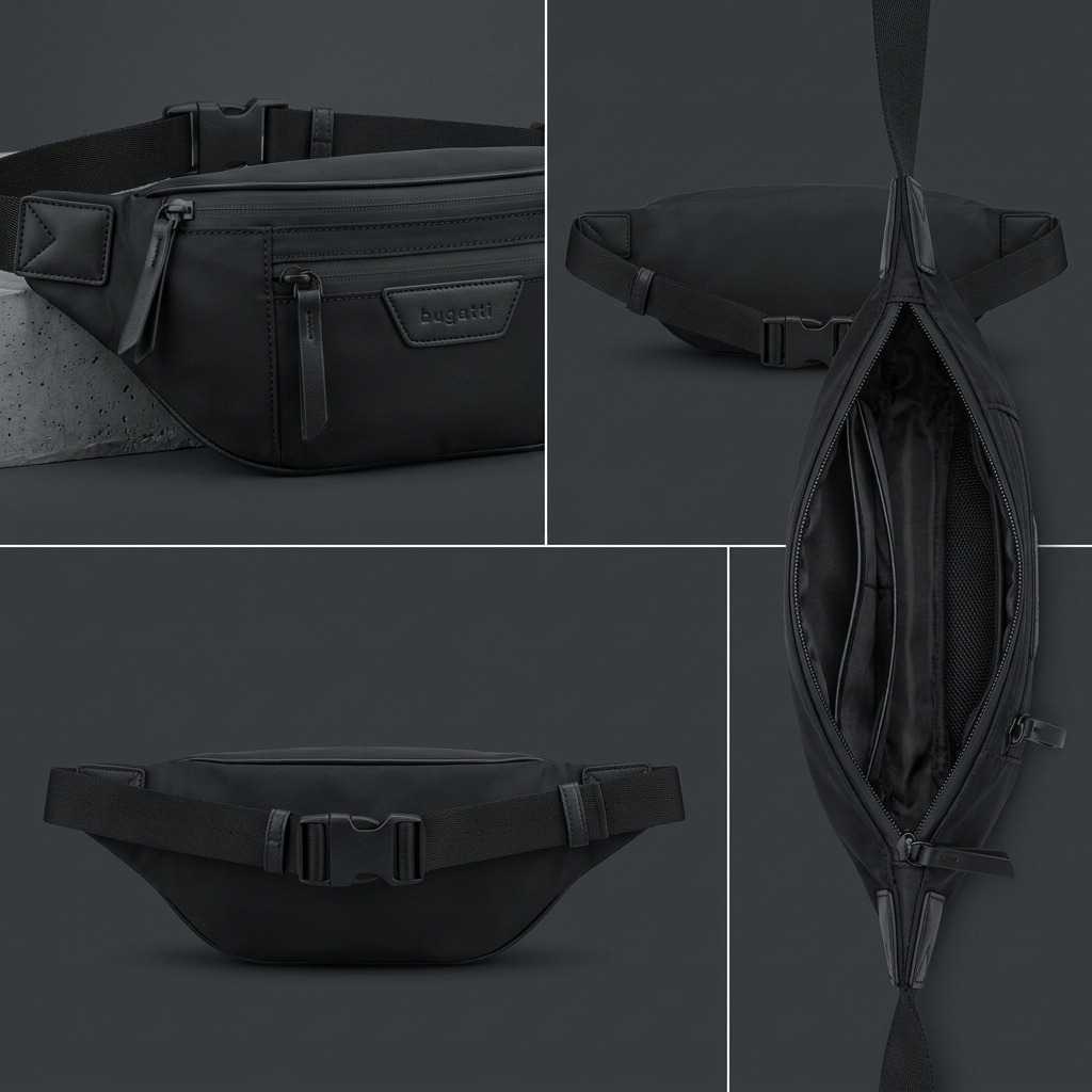 Madison Money Belt MBT2714BU-BLACK - Cartouches Certifiees