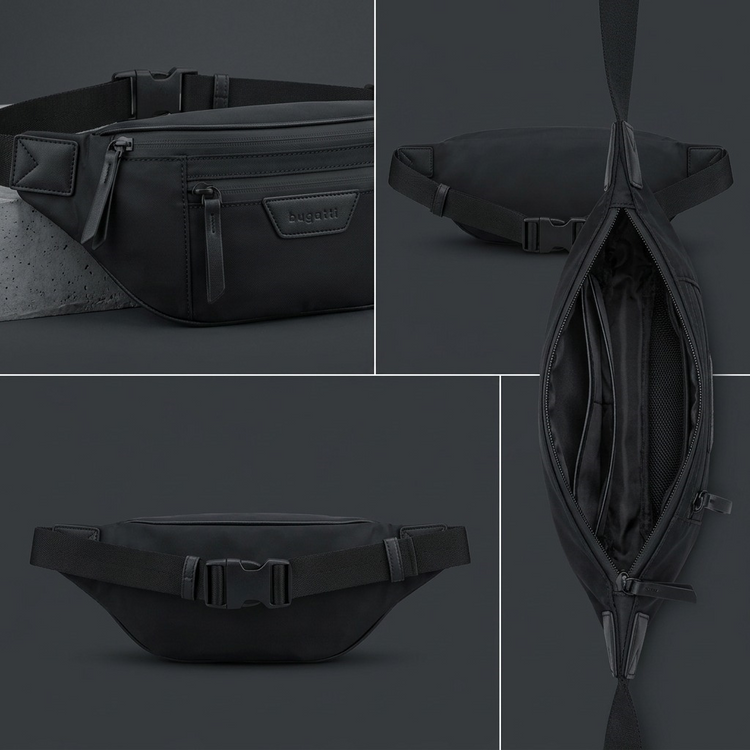 Madison Money Belt MBT2714BU-BLACK - Cartouches Certifiees