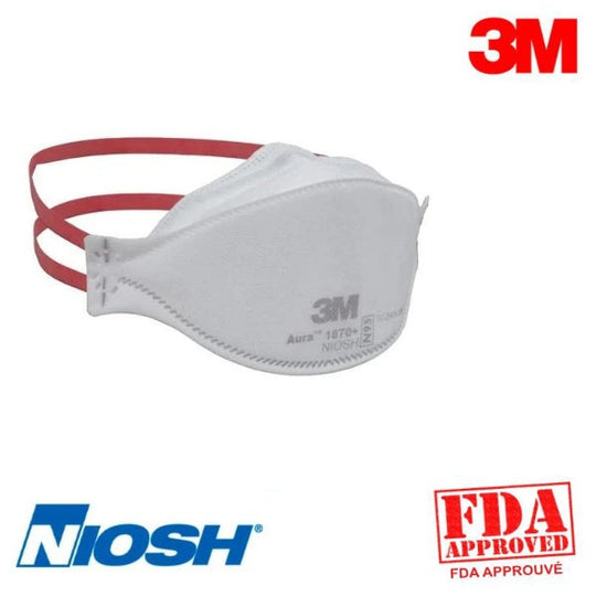 Masques N95-1870+ 3M Paquet de 20 (Emballés individuellement), Taille : Standard