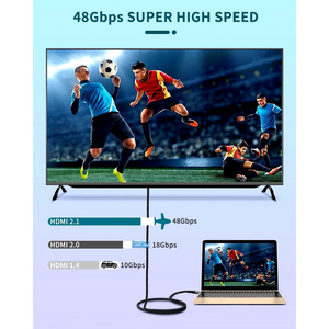 MLINK HDMI® 2.1 Braided Cable 8K Ultra HD 48Gbps HDR 3D - 1m (3.3') (96562) - Cartouches Certifiees