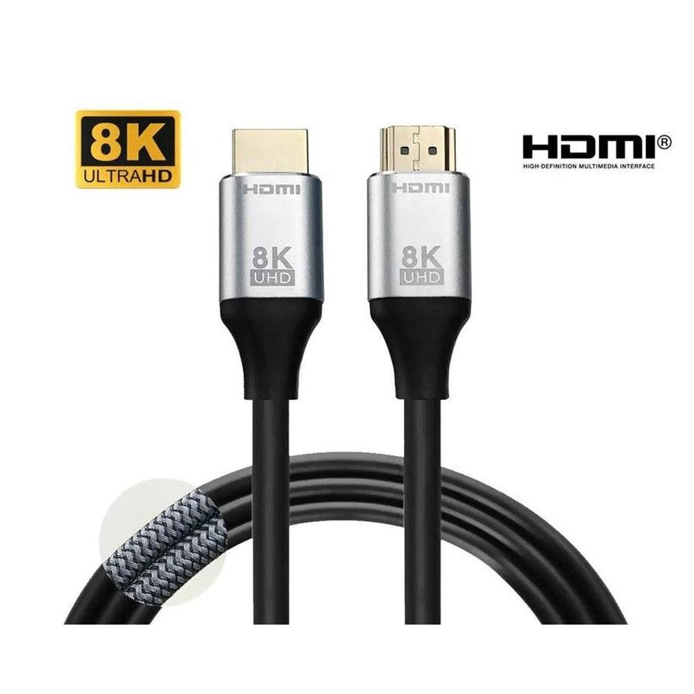 MLINK HDMI® 2.1 Braided Cable 8K Ultra HD 48Gbps HDR 3D - 2m (6.6') (96563) - Cartouches Certifiees