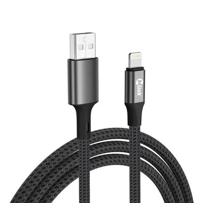 MLINK Lightning to USB Braided Fast Charging Cable PD20W 5V/2.4A - 3m (10') (96507) - Cartouches Certifiees