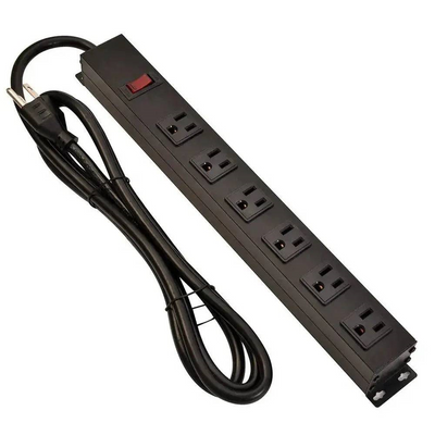 MLINK Metal Surge Protector Power Bar, 6 Outlets, 8ft Cord (96529) - Cartouches Certifiees
