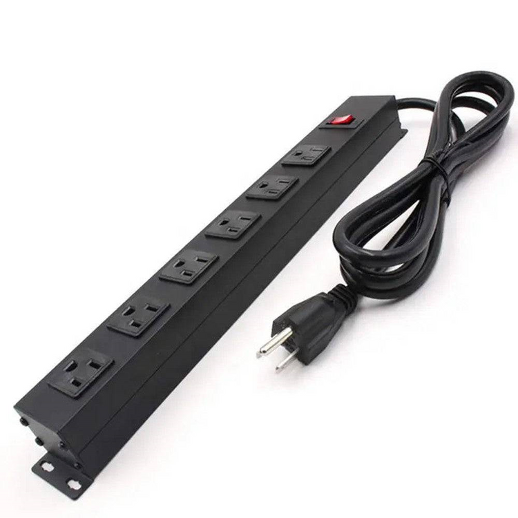 MLINK Metal Surge Protector Power Bar, 6 Outlets, 8ft Cord (96529) - Cartouches Certifiees