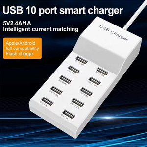 MLINK Smart USB Charger 50W, 10 Ports, 5V 2.4A/1A (96520) - Cartouches Certifiees
