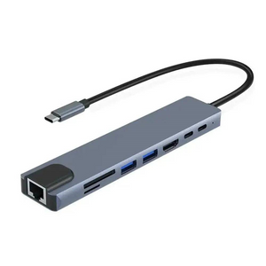 MLINK USB-C 8-in-1 Aluminum Hub (96573) - Cartouches Certifiees