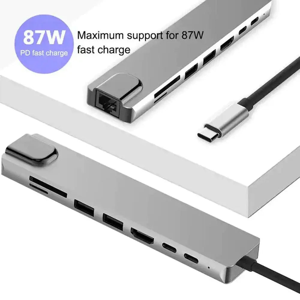 MLINK USB-C 8-in-1 Aluminum Hub (96573) - Cartouches Certifiees