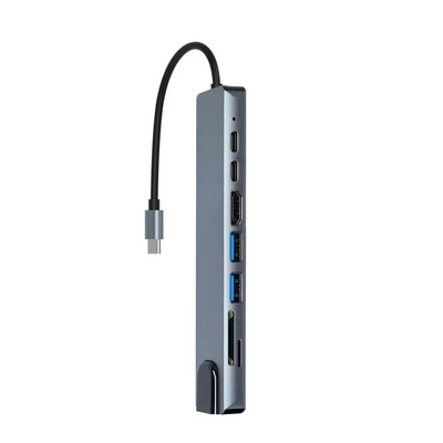MLINK USB-C 8-in-1 Aluminum Hub (96573) - Cartouches Certifiees
