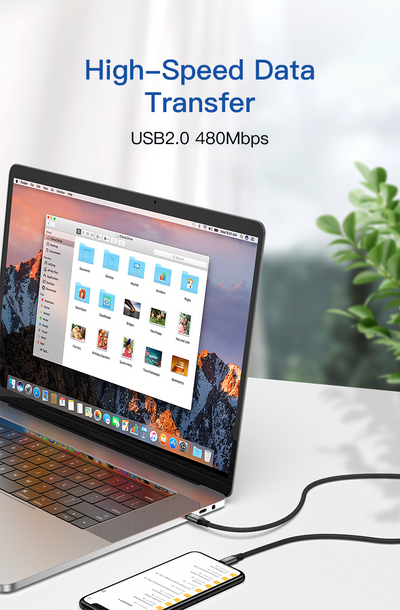 MLINK USB-C Braided Fast Charging Cable PD60W 20V/3A - 1m (3.3') (96557) - Cartouches Certifiees