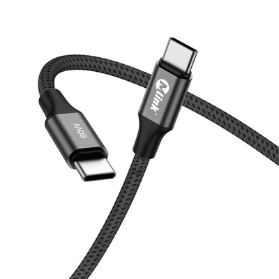 MLINK USB-C Braided Fast Charging Cable PD60W 20V/3A - 2m (6.6') (96558) - Cartouches Certifiees