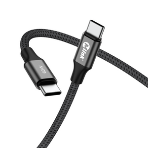 MLINK USB-C Braided Fast Charging Cable PD60W 20V/3A - 3m (10') (96559) - Cartouches Certifiees