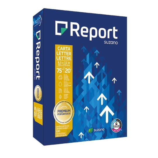 Papier Report Suzano 8.5 x 11 (Format Lettre) 500 Feuilles 20LB/98