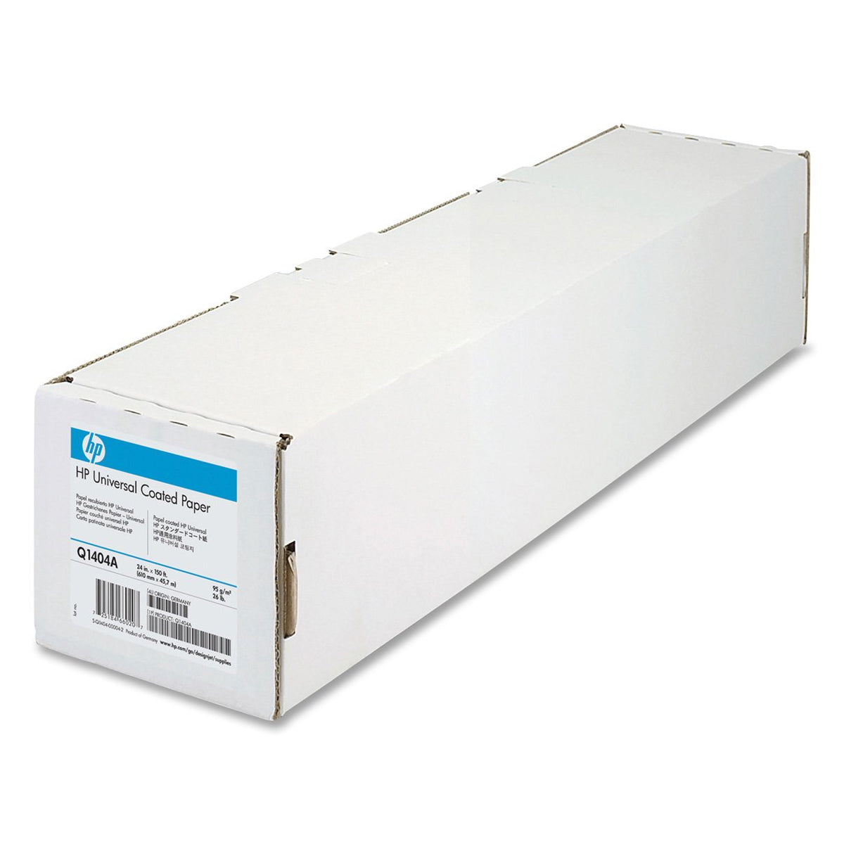 HP Q1404B Universal Coated (24in x 150ft) White Original Paper - Cartouches Certifiées