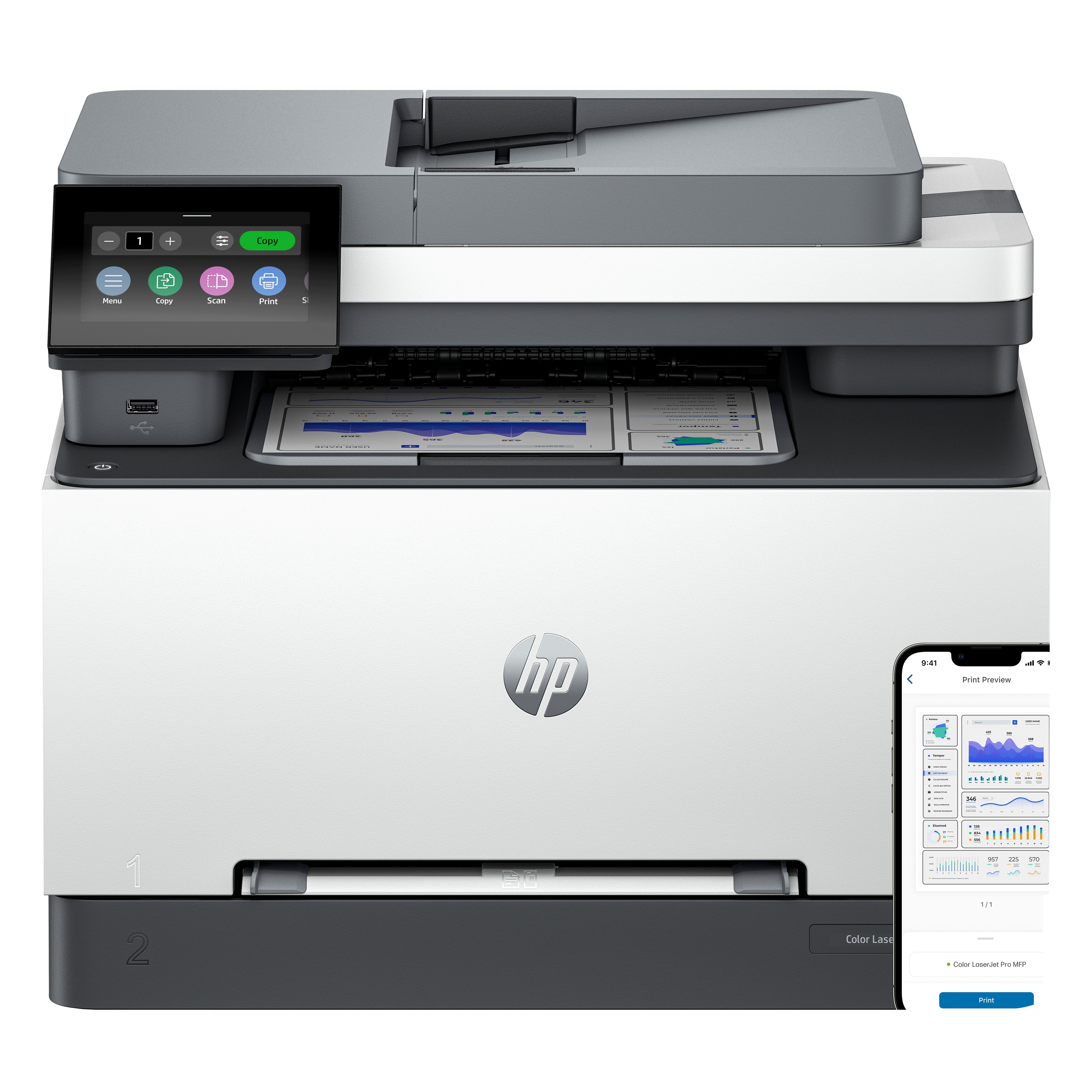Printer HP Color LaserJet Pro MFP 3301fdw (499Q5F) - Cartouches Certifiees