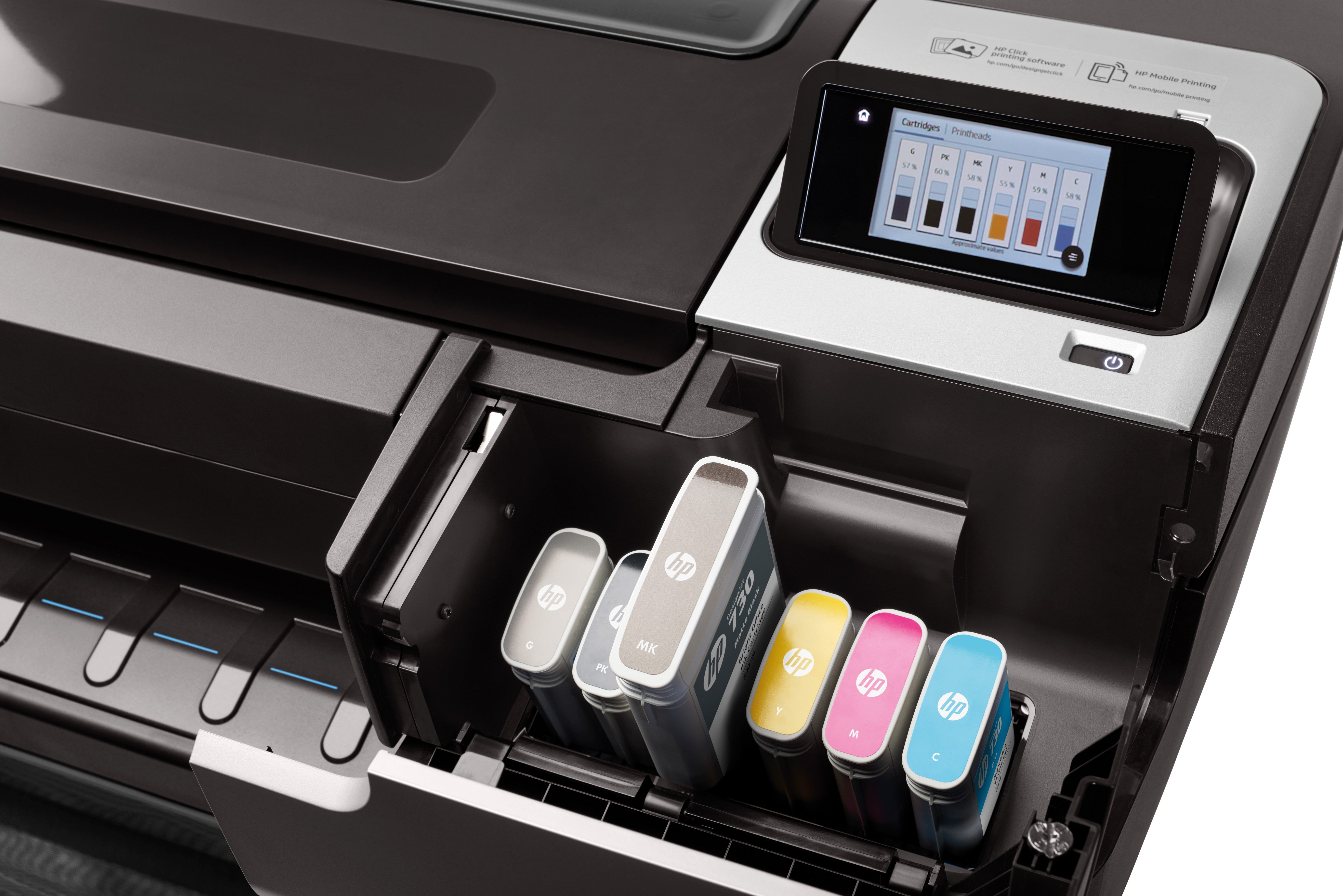 Printer HP DesignJet T1700 (W6B55A) - Cartouches Certifiees