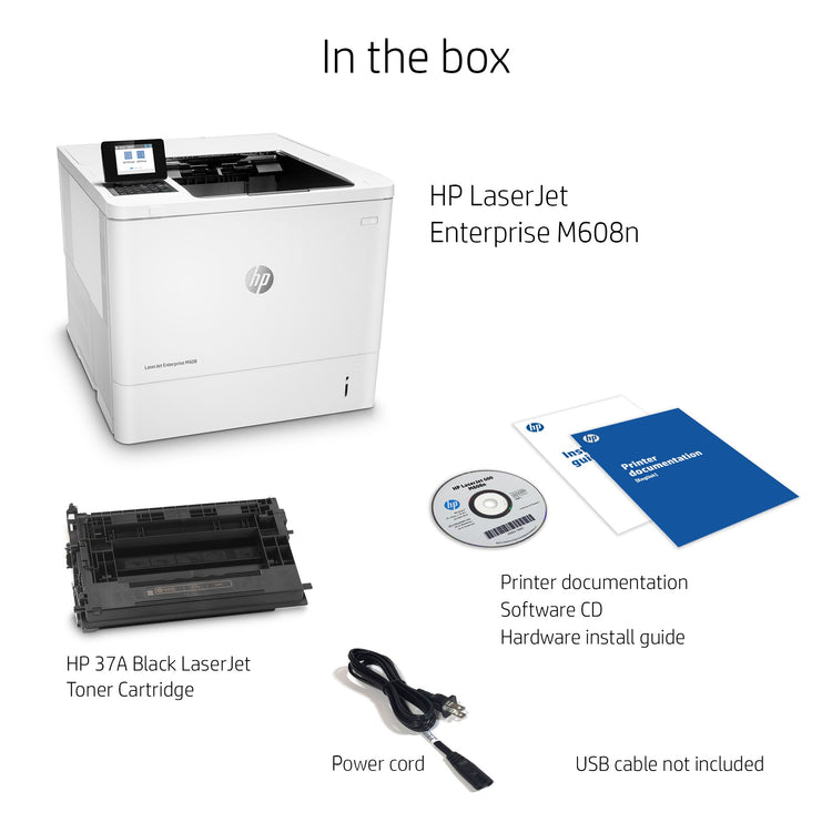 Printer HP LaserJet Enterprise M608n (K0Q17A) - Cartouches Certifiees