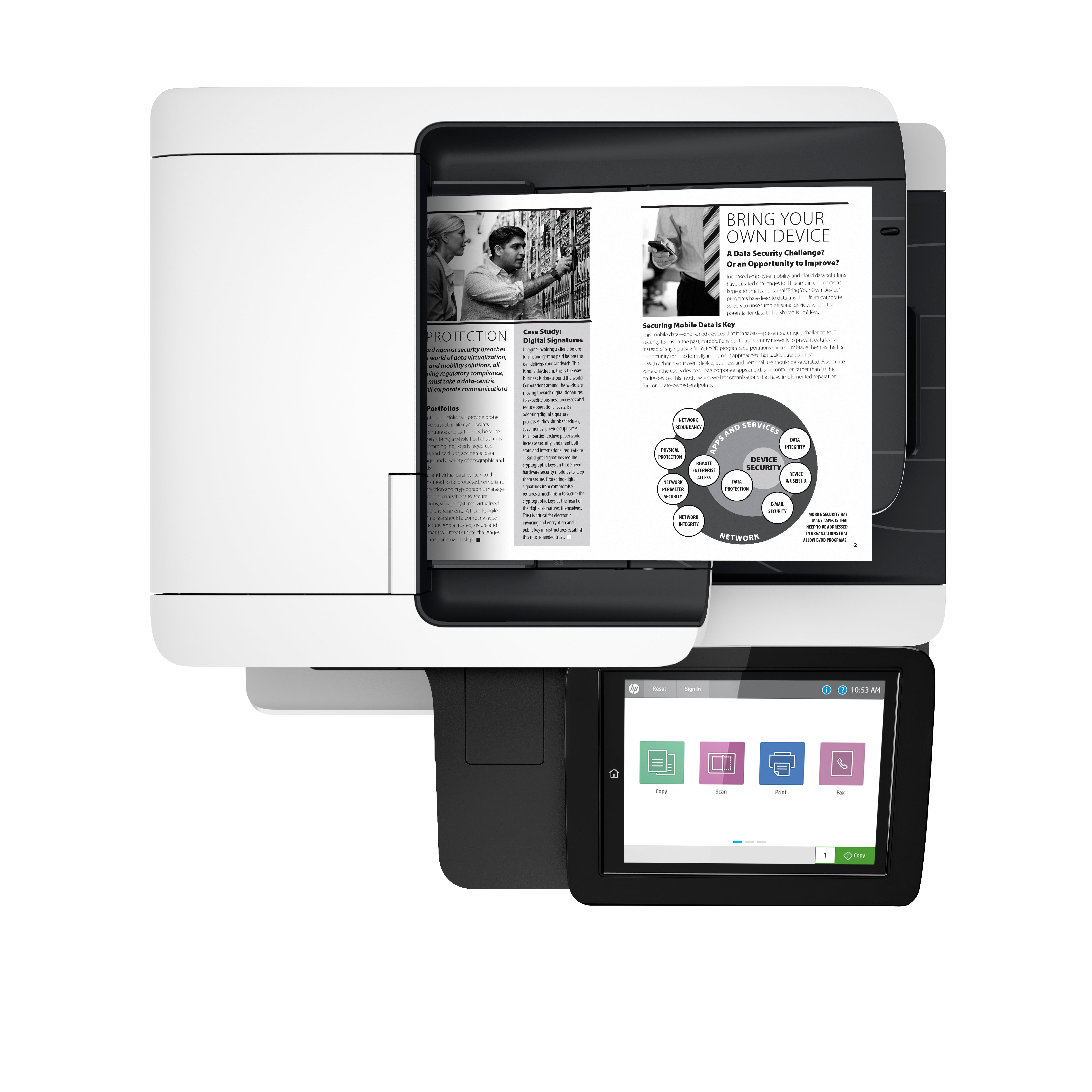 Printer HP LaserJet Enterprise MFP M528dn (1PV64A) - Cartouches Certifiees
