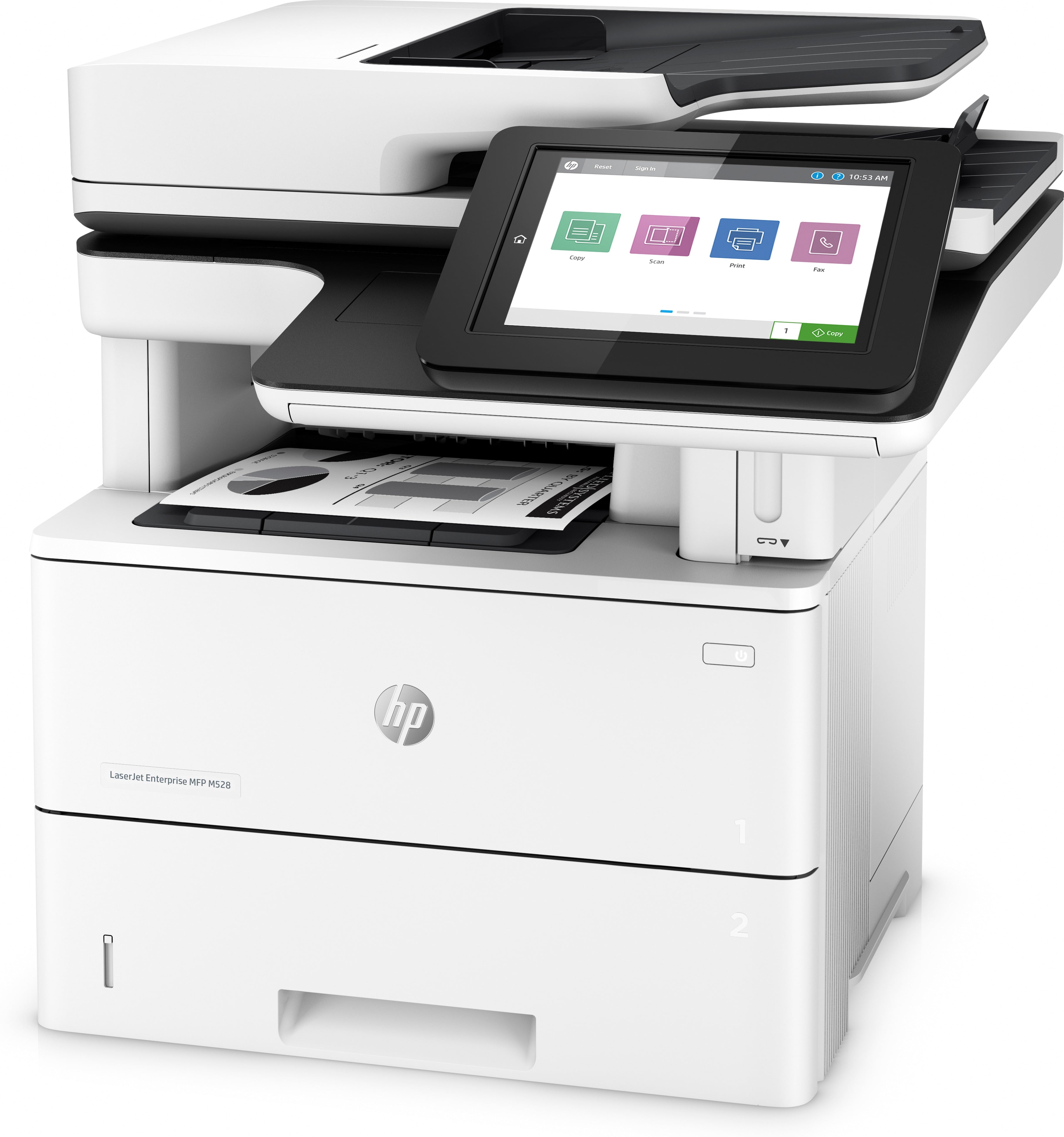 Printer HP LaserJet Enterprise MFP M528f (1PV65A) - Cartouches Certifiees