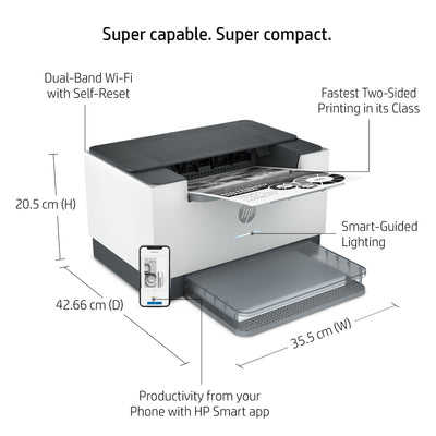 Printer HP LaserJet M209dw (6GW62F) - Cartouches Certifiees