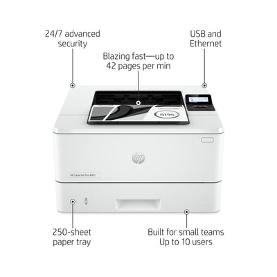 Printer HP LaserJet Pro 4001n (2Z599F) - Cartouches Certifiees