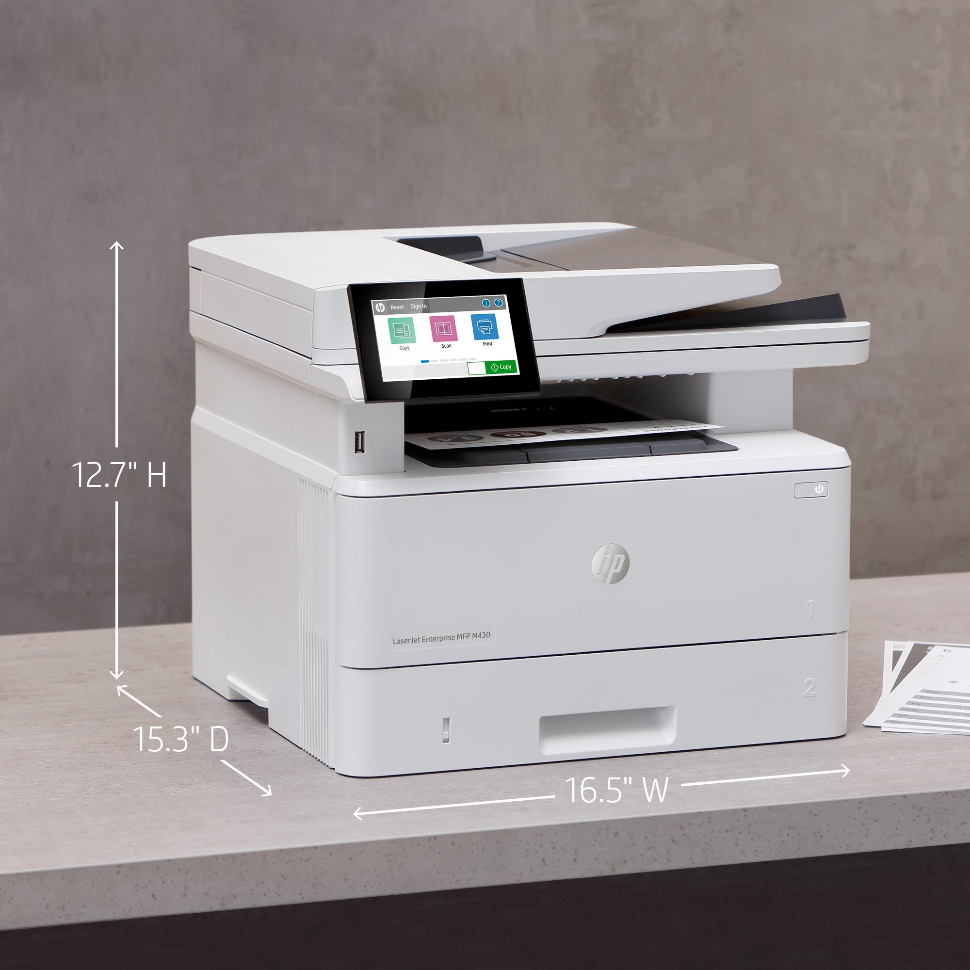 Printer HP LaserJet Pro MFP M430F (3PZ55A) - Cartouches Certifiees