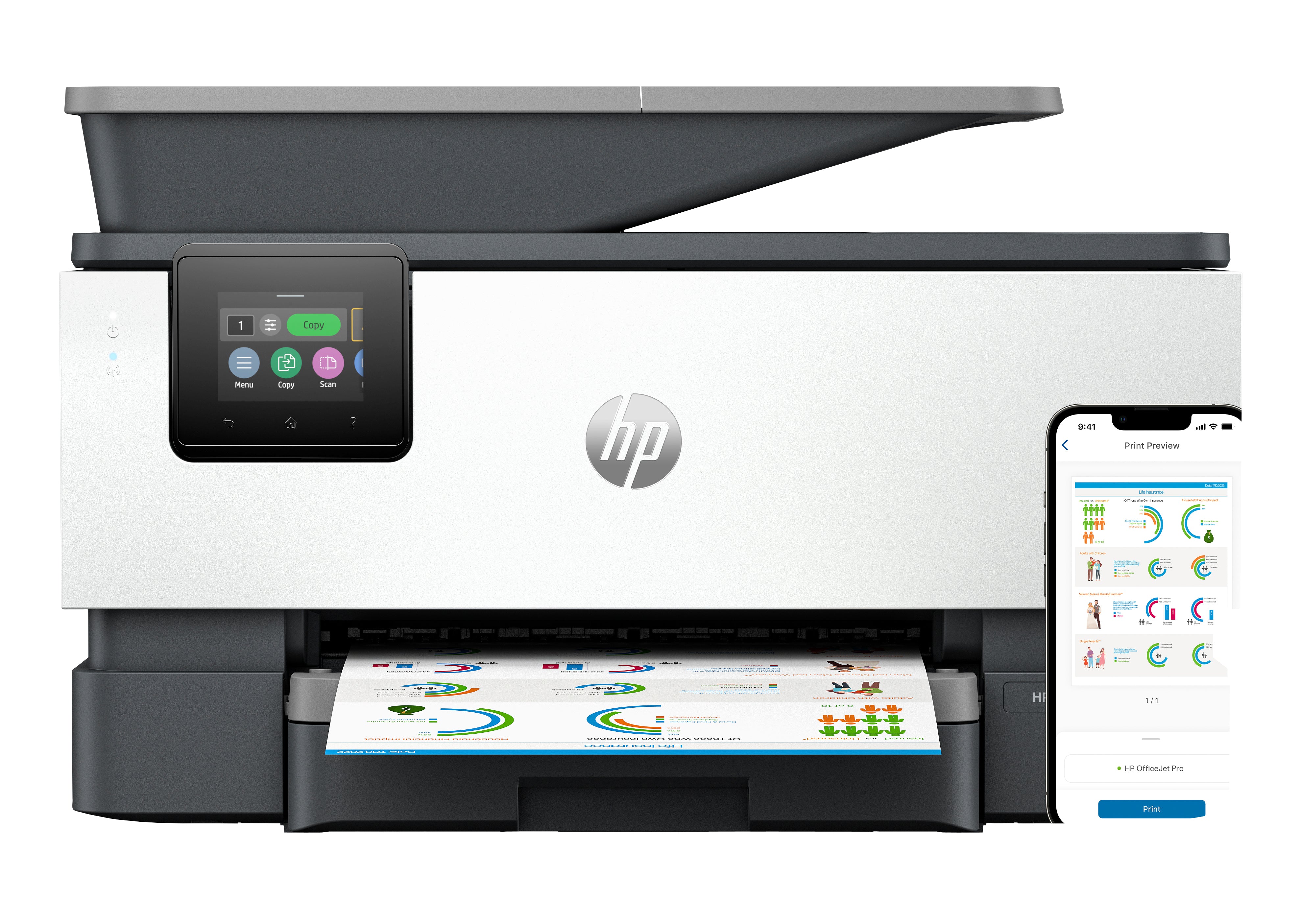 Printer HP OfficeJet Pro 9125e (403X5B) - Cartouches Certifiees
