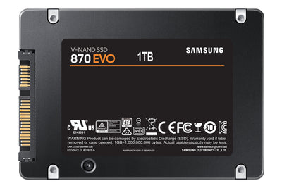 SAMSUNG 870 EVO 1 TB 2.5" Serial ATA III V-NAND (MZ-77E1T0B/AM) - Cartouches Certifiees