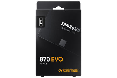 SAMSUNG 870 EVO 1 TB 2.5" Serial ATA III V-NAND (MZ-77E1T0B/AM) - Cartouches Certifiees