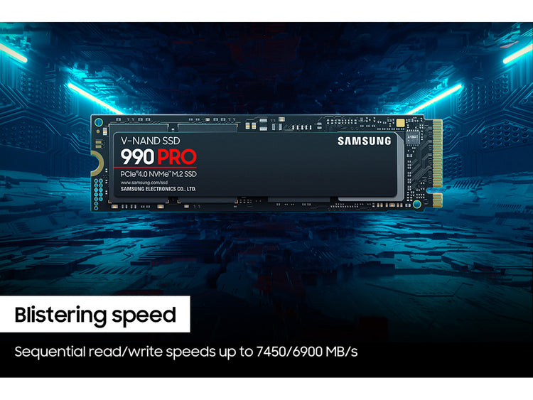 SAMSUNG 990 PRO 1 TB M.2 PCI Express 4.0 NVMe V-NAND MLC (MZ-V9P1T0B/AM) - Cartouches Certifiees