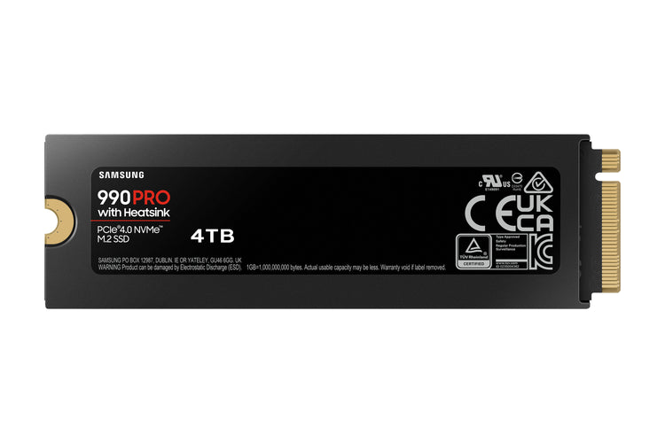 SAMSUNG 990 Pro 4 TB M.2 PCI Express 4.0 NVMe V-NAND TLC (MZ-V9P4T0CW) - Cartouches Certifiees