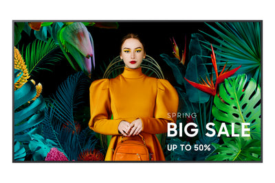 SAMSUNG DISPLAY Samsung QB55C signage display Digital signage flat panel 139,7 cm (55") LCD Wi-Fi 350 cd/m² 4K Ultra HD Black Built-in processor Tizen 16/7 (LH55QBCEBGCXGO) - Cartouches Certifiees