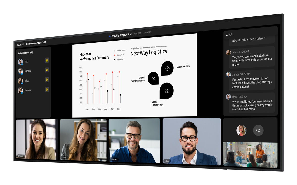 SAMSUNG DISPLAY Samsung QP105DX-5K Digital signage flat panel 2,67 m (105") LCD Wi-Fi 500 cd/m² 5K Ultra HD Black Tizen 8.0 24/7 (LH105QPD5BGXZA) - Cartouches Certifiees