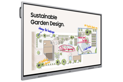 SAMSUNG WE65FX interactive whiteboard 165,1 cm (65") 3840 x 2160 pixels Touchscreen Grey HDMI (LH65WEFWLGCXZA) - Cartouches Certifiees