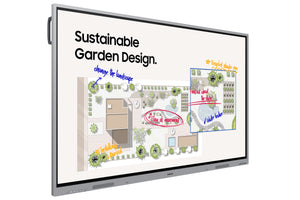 SAMSUNG WE75FX interactive whiteboard 190,5 cm (75") 3840 x 2160 pixels Touchscreen Grey HDMI (LH75WEFWLGCXZA) - Cartouches Certifiees