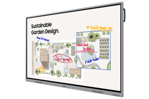 SAMSUNG WE75FX interactive whiteboard 190,5 cm (75") 3840 x 2160 pixels Touchscreen Grey HDMI (LH75WEFWLGCXZA) - Cartouches Certifiees