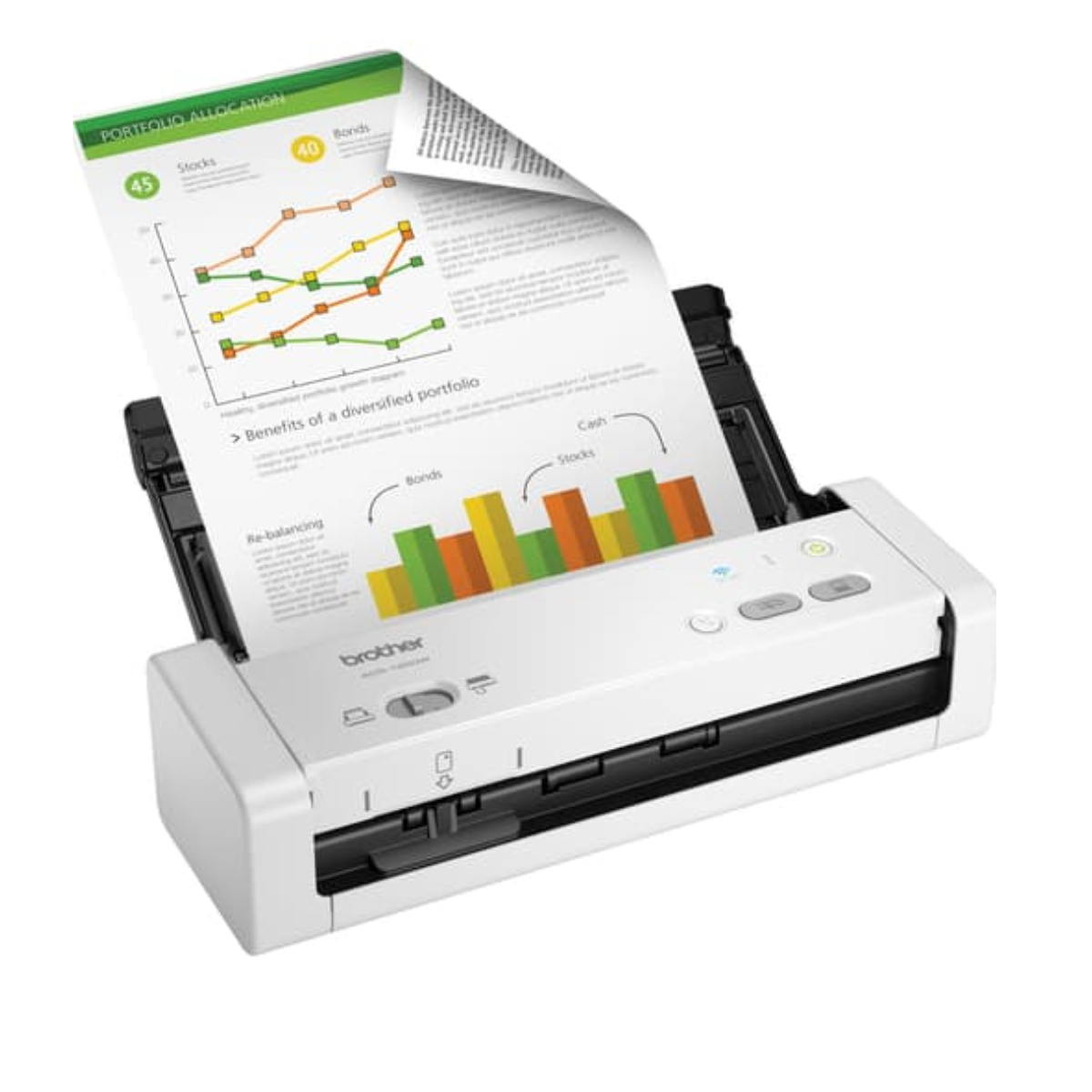 BROTHER ADS-1250W Scanner De Bureau Compact Sans Fil (ADS1250W)