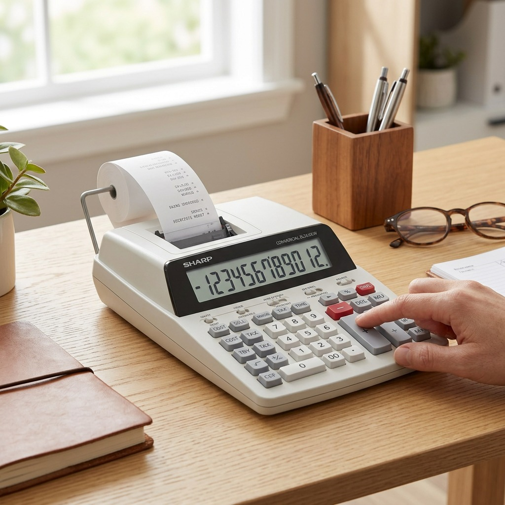 SHARP ELECTRONICS 12 Digit Commercial Printing Calculator (EL2630LW) - Cartouches Certifiees