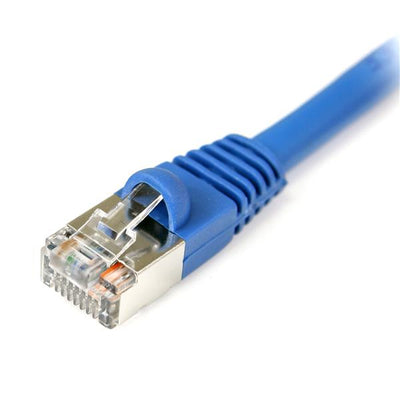 STARTECH 15 ft Blue Shielded (Snagless) Category 5e (350 MHz) STP Patch Cable networking cable 4,57 m (S45PATCH15BL) - Cartouches Certifiees