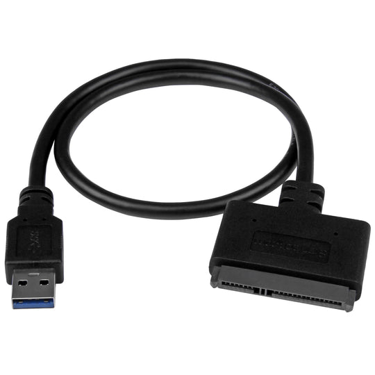 STARTECH cable gender changer USB 3.1 A SATA 7+15 pin Noir (USB312SAT3CB)