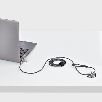 STARTECH cable lock Black, Silver 2 m (UNIVC4D-LAPTOP-LOCK) - Cartouches Certifiees