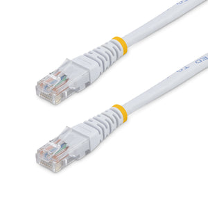 STARTECH .com 1 ft White Molded Category 5e (350 MHz) UTP Patch Cable networking cable 0,3 m (M45PATCH1WH) - Cartouches Certifiees