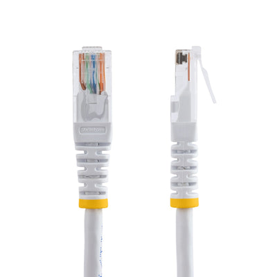 STARTECH .com 1 ft White Molded Category 5e (350 MHz) UTP Patch Cable networking cable 0,3 m (M45PATCH1WH) - Cartouches Certifiees